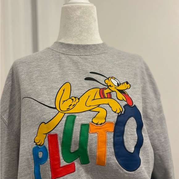 Disney Gray Pluto Graphic Sweatshirt - Picture 2 of 3